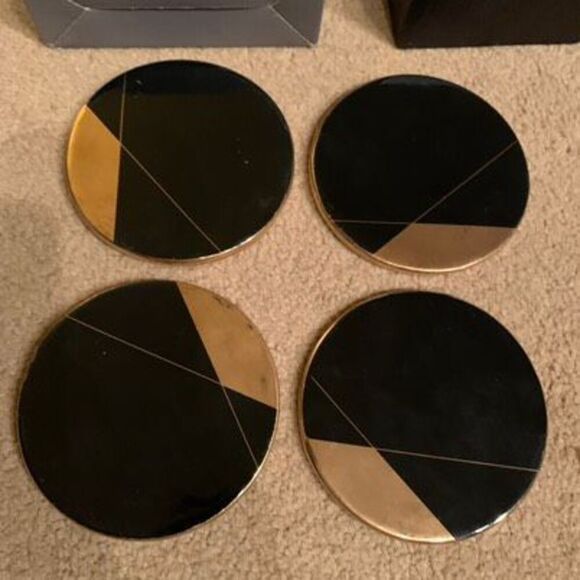 Hotel Collection 4 Coaster Bar Coasters Set - Picture 5 of 10